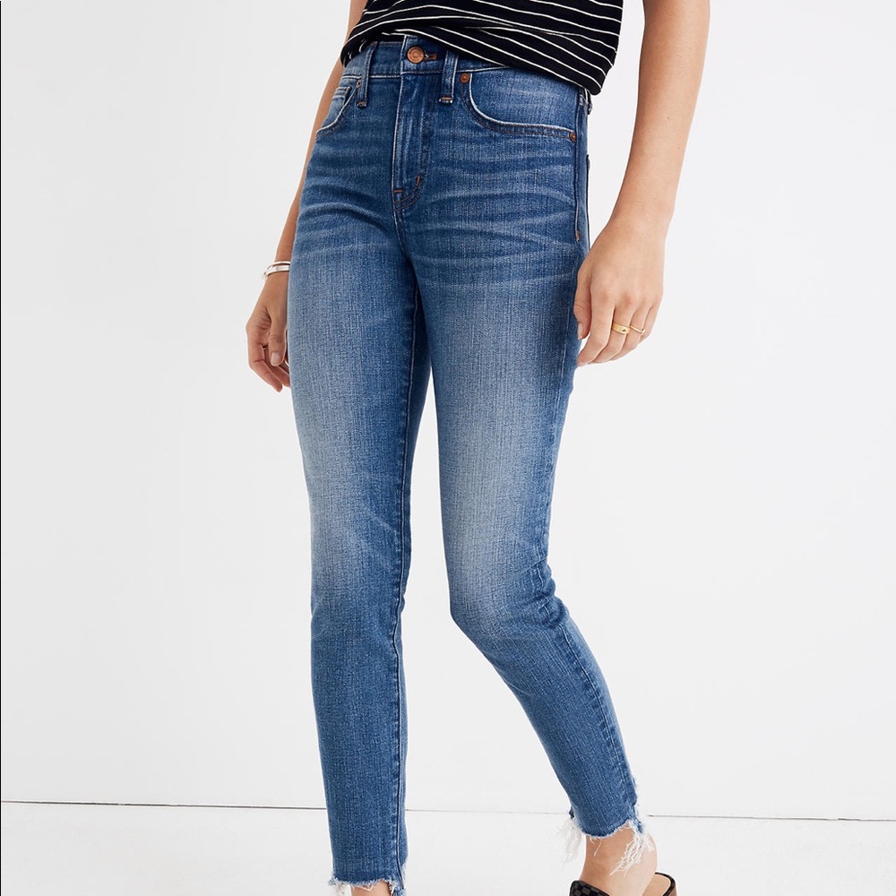 Madewell High-Rise Skinny Destructed Jeans Sz 27